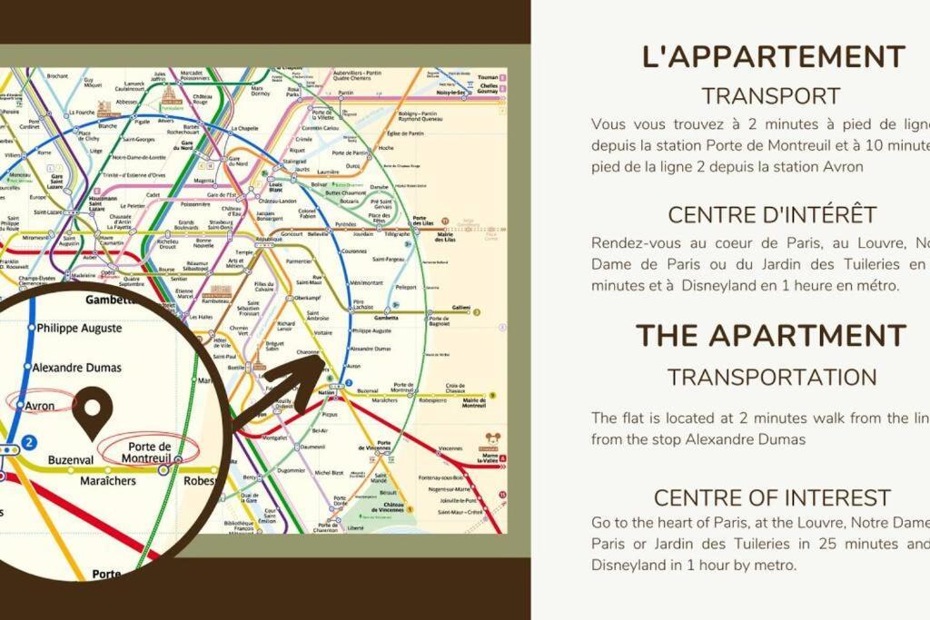 41.Appart 4Pers#1 Bedroom #Pere Lachaise #Nation Parigi Esterno foto